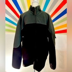 Burton Snowboards Men’s XL Army Green and Black Fleece Jacket